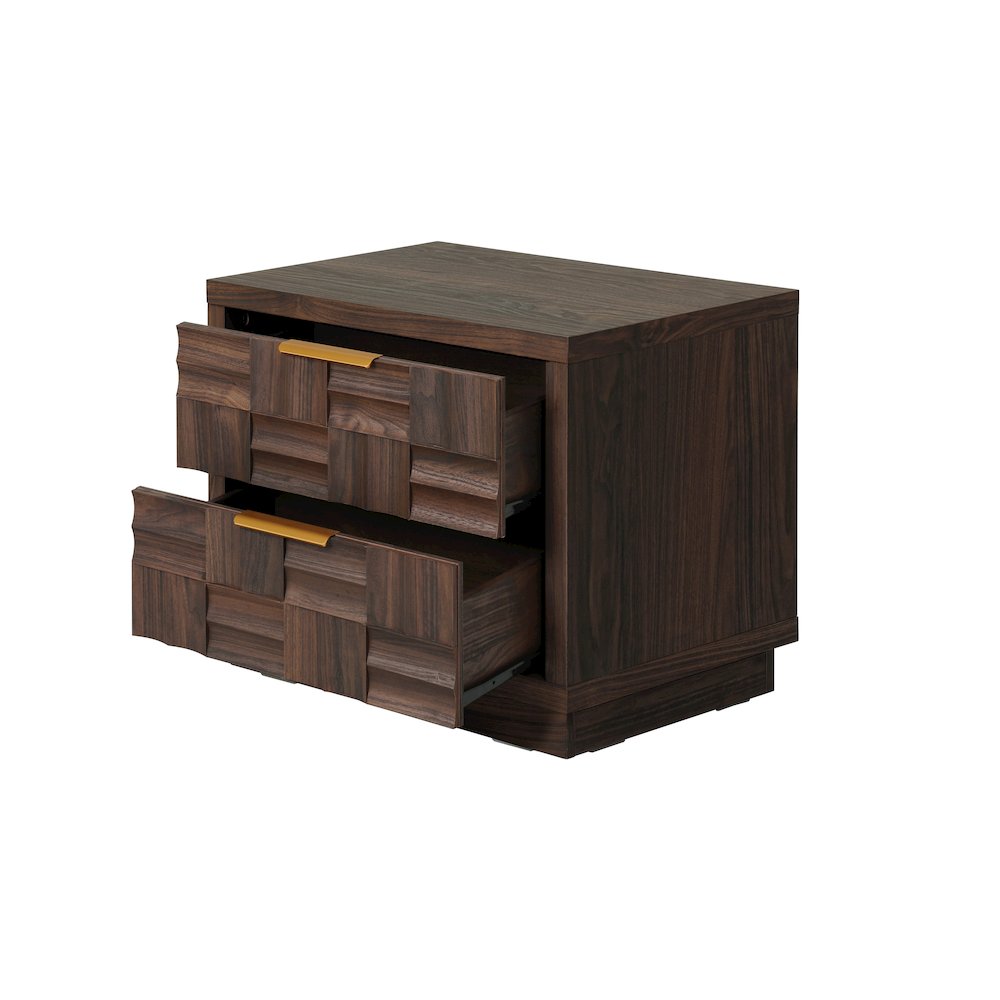 Dreighton 2-Drawer Accent Table - Coffee Brown
