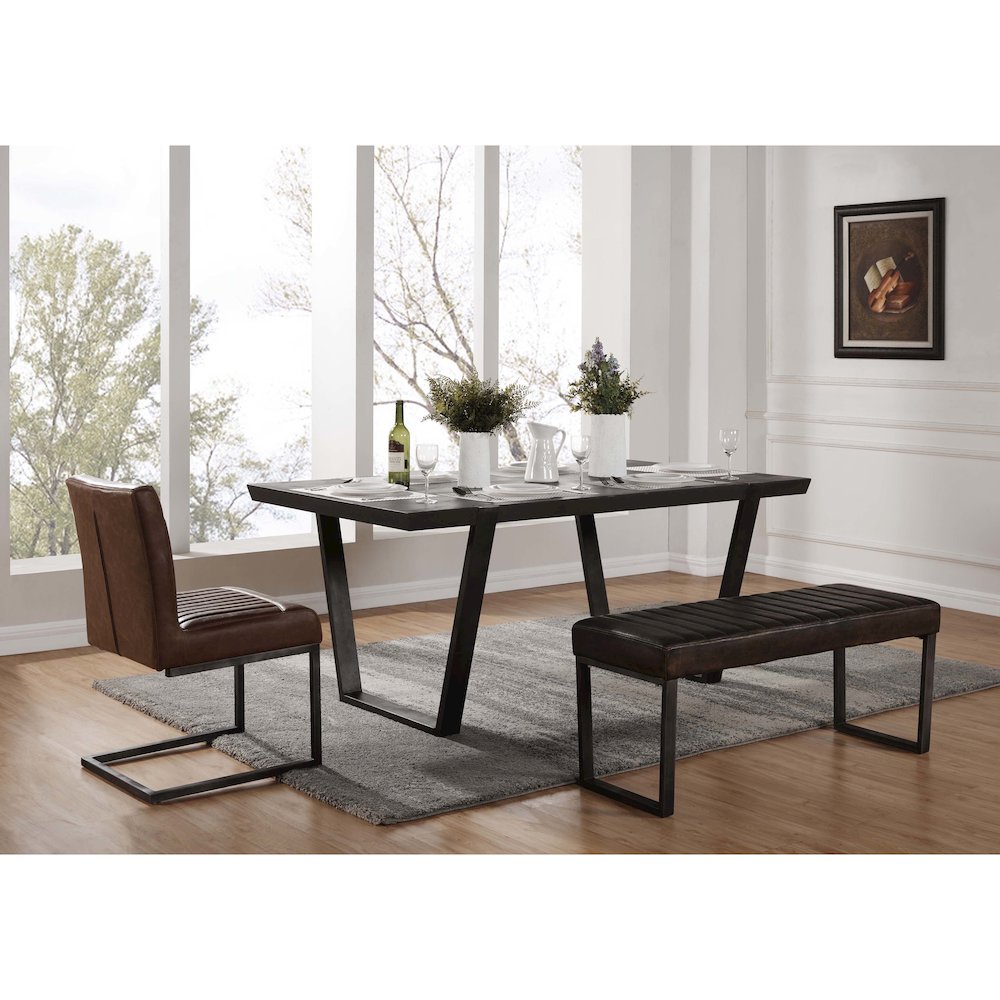 Ronan Faux Leather Dining Side Chair, (Set of 2)