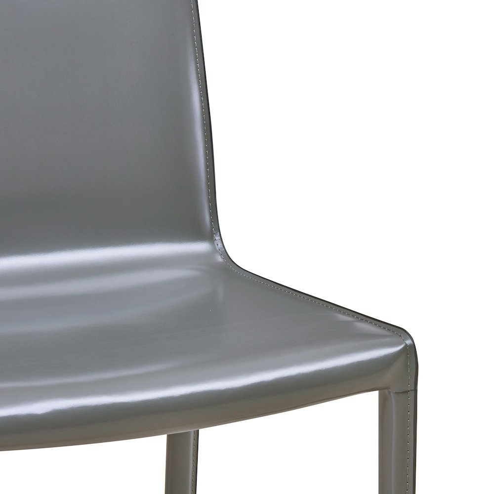 Gervin Recycled Leather Chair, (Set of 2)