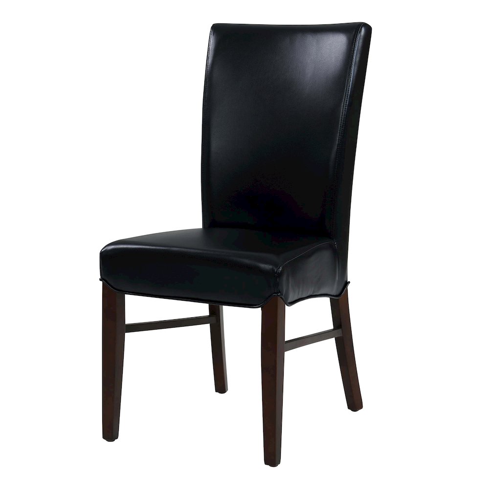 Milton Bonded Leather Dining Side Chair, (Set of 2)