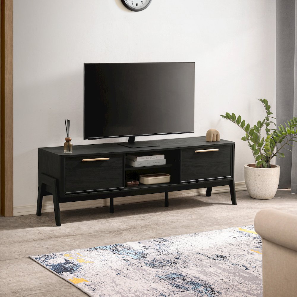 Heaton Low TV Stand - Black
