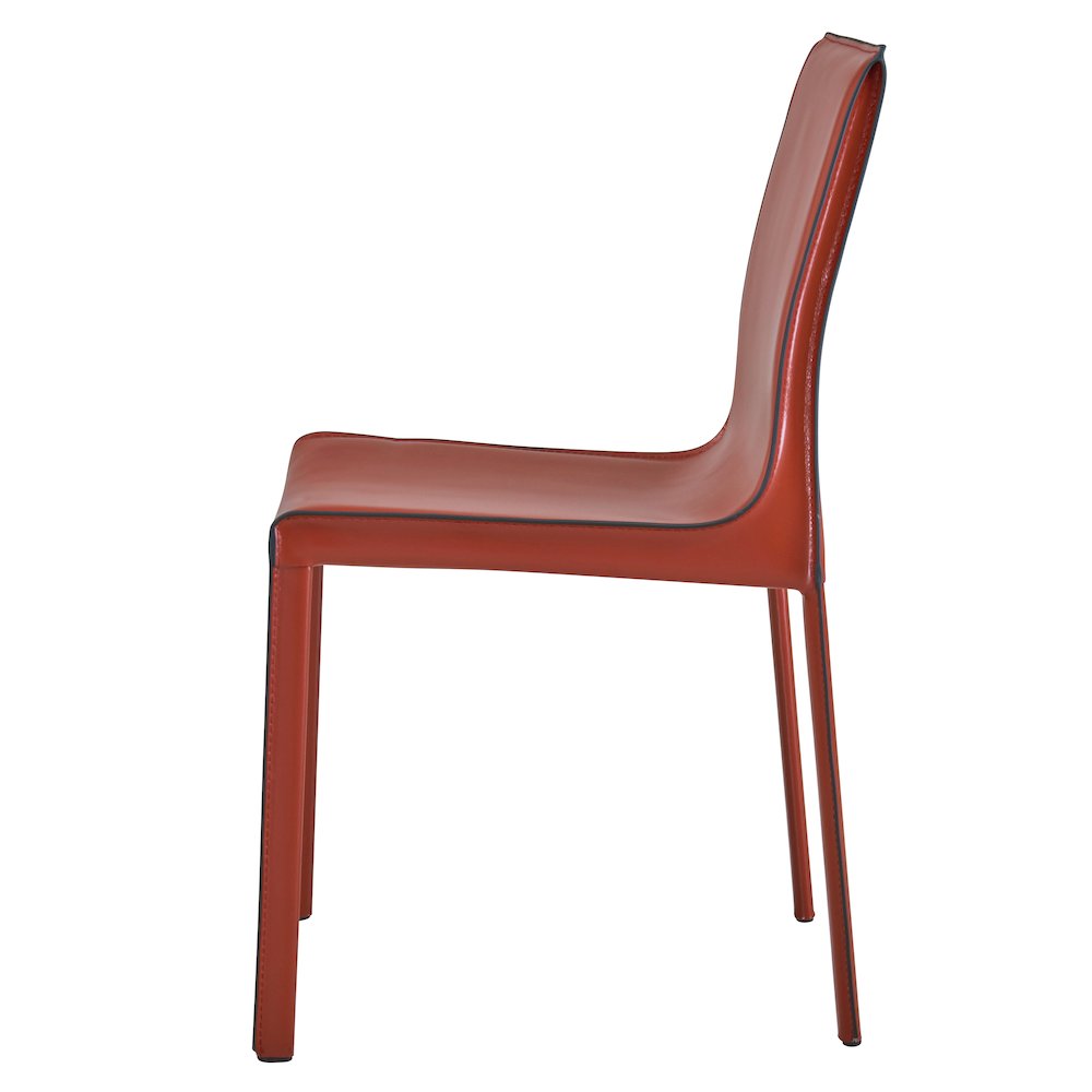 Gervin Recycled Leather Chair, (Set of 2)