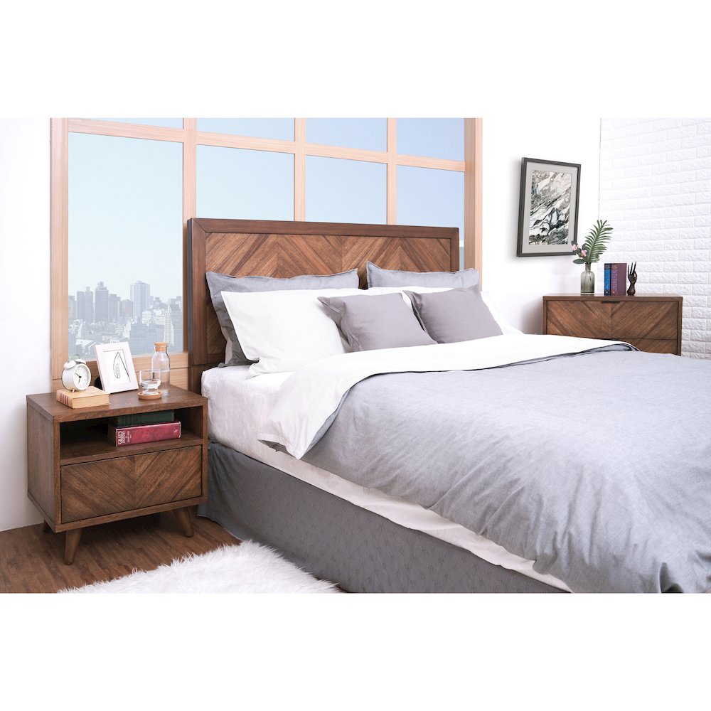Piero Chevron Queen Headboard