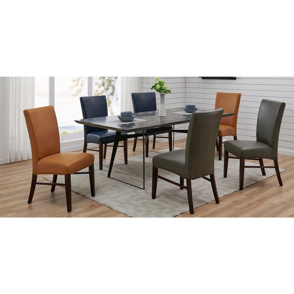 Milton Bonded Leather Chair, (Set of 2)