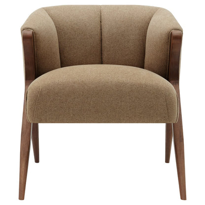 Florence Fabric Accent Chair Brown Legs