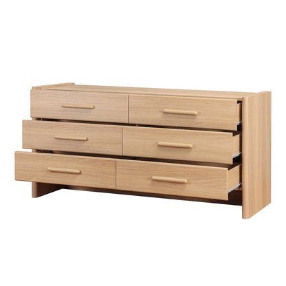 Fortville 6-Drawer Dresser - Light Oak