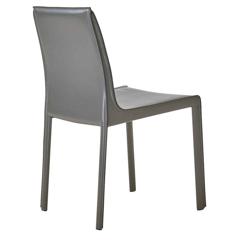 Gervin Recycled Leather Chair, (Set of 2)