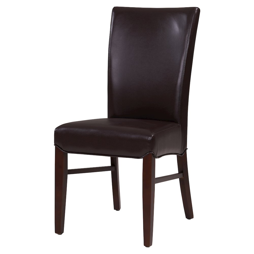 Milton Bonded Leather Dining Side Chair, (Set of 2)