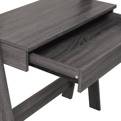 Reeve Stair Desk - 33"W x 15.5"D x 65"H - Charred Black