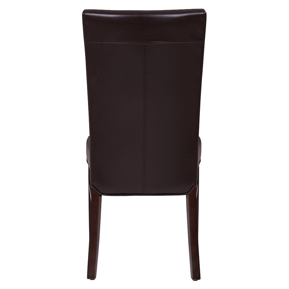 Milton Bonded Leather Dining Side Chair, (Set of 2)