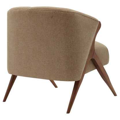 Florence Fabric Accent Chair Brown Legs