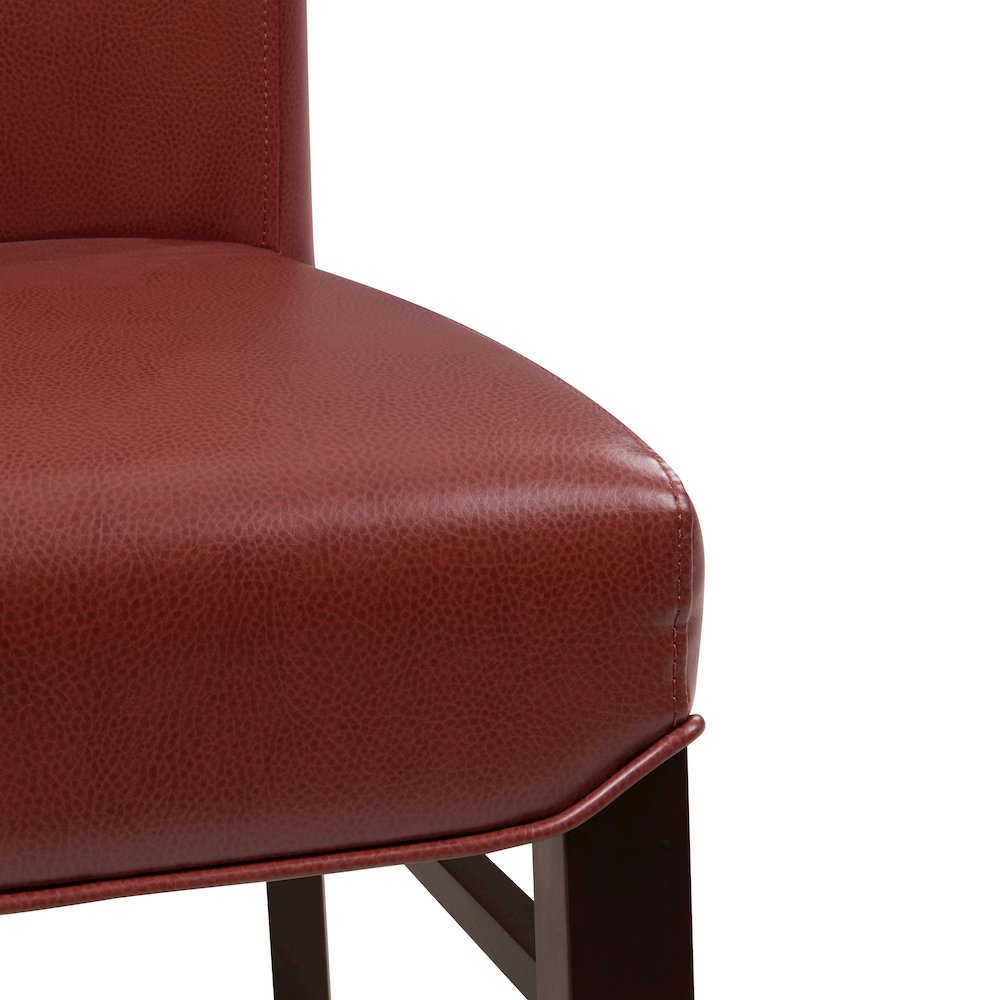 Milton Bonded Leather Dining Side Chair, (Set of 2)
