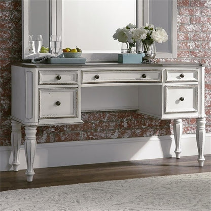 Magnolia Manor Vanity Desk in Antique White
