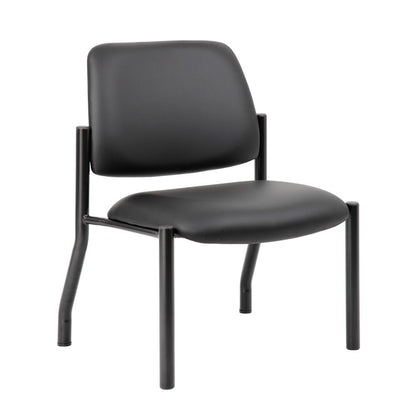 Boss Antimicrobial Armless Guest Chair, 400 lb. weight capacity