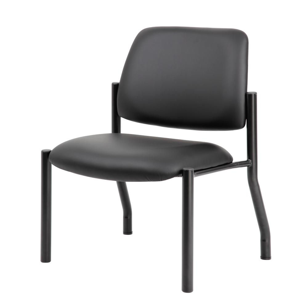 Boss Antimicrobial Armless Guest Chair, 400 lb. weight capacity