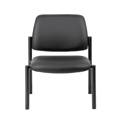 Boss Antimicrobial Armless Guest Chair, 400 lb. weight capacity