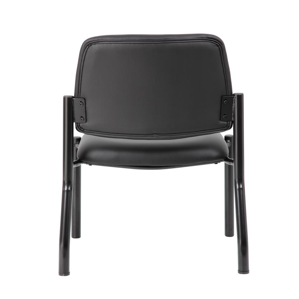 Boss Antimicrobial Armless Guest Chair, 400 lb. weight capacity
