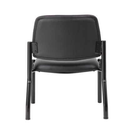 Boss Antimicrobial Armless Guest Chair, 400 lb. weight capacity