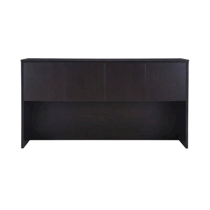 Mocha Hutch with Doors and Spacious Storage for Living Room or Kitchen