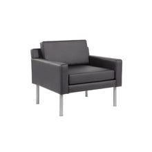 Boss Black Antimicrobial Vinyl Lounge Chair