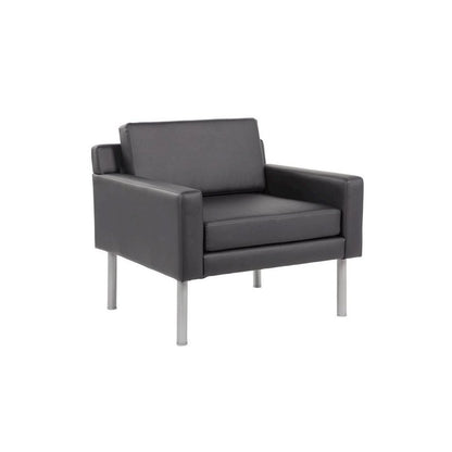 Boss Black Antimicrobial Vinyl Lounge Chair