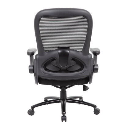 Mid-Back Black Office Guest Chair for Client Reception or Waiting Area