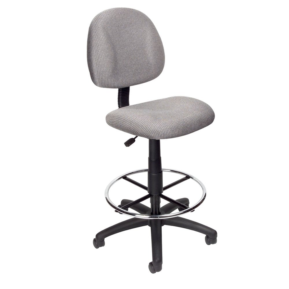 Black Drafting Chair, Tall Office Chair For Standing Or Tall Desk Use