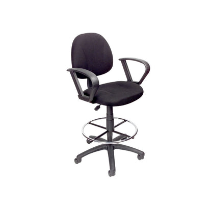 Boss Drafting Stool W/Footring And Loop Arms