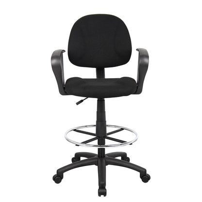 Boss Drafting Stool W/Footring And Loop Arms