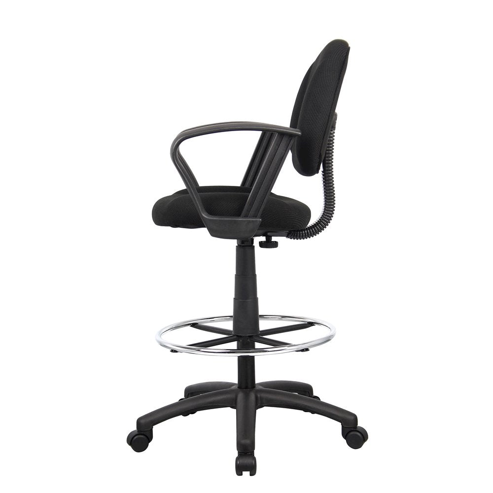 Boss Drafting Stool W/Footring And Loop Arms