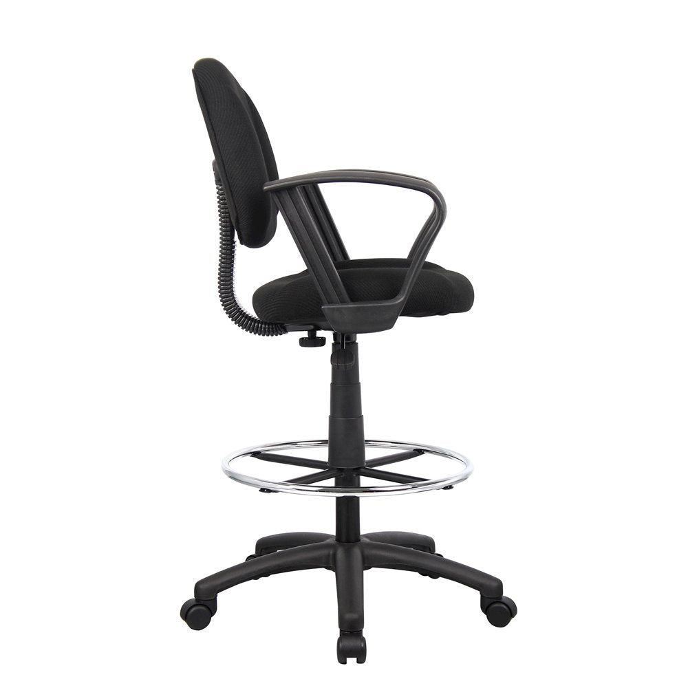 Boss Drafting Stool W/Footring And Loop Arms