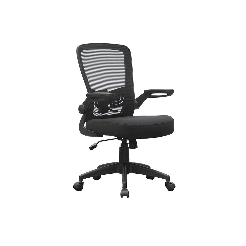 Boss Black Mesh, Flip Arm, Task Chair, Black Frame