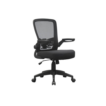 Boss Black Mesh, Flip Arm, Task Chair, Black Frame