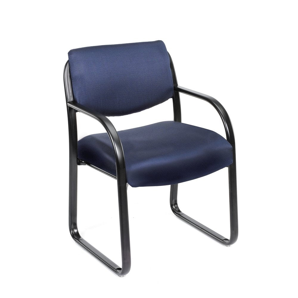 Blue Arm Chair For Reception, Waiting Room Chairs, Lobby Or Office Seating