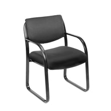 Black Arm Chair For Reception, Lobby Chair Or Waiting Room Guest Seating