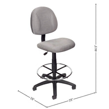Black Drafting Chair, Tall Office Chair For Standing Or Tall Desk Use