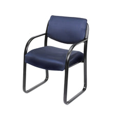 Blue Arm Chair For Reception, Waiting Room Chairs, Lobby Or Office Seating