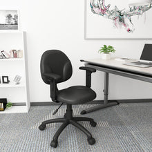 Boss Diamond Task Chair In Black Caressoft W/ Adjustable Arms