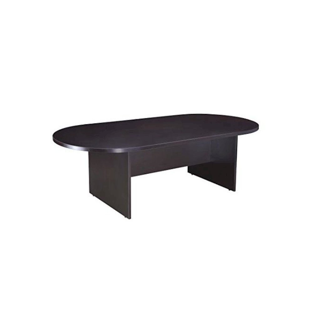 Boss 71W X 35D Race Track Conference Table, Mocha