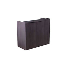 Glazed Reception Desk, 48Wx26Dx41.5H Driftwood