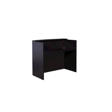 Glazed Reception Desk, 48Wx26Dx41.5H Mocha