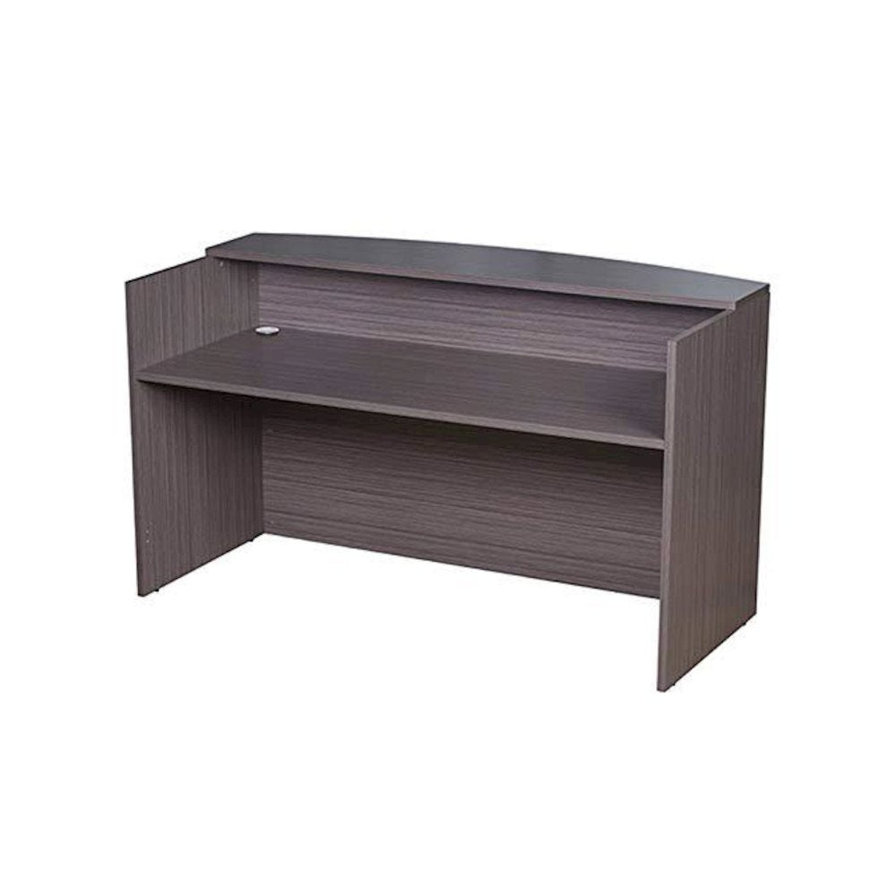 Boss Reception Desk, 71W X 30/36D X 42H, Driftwood