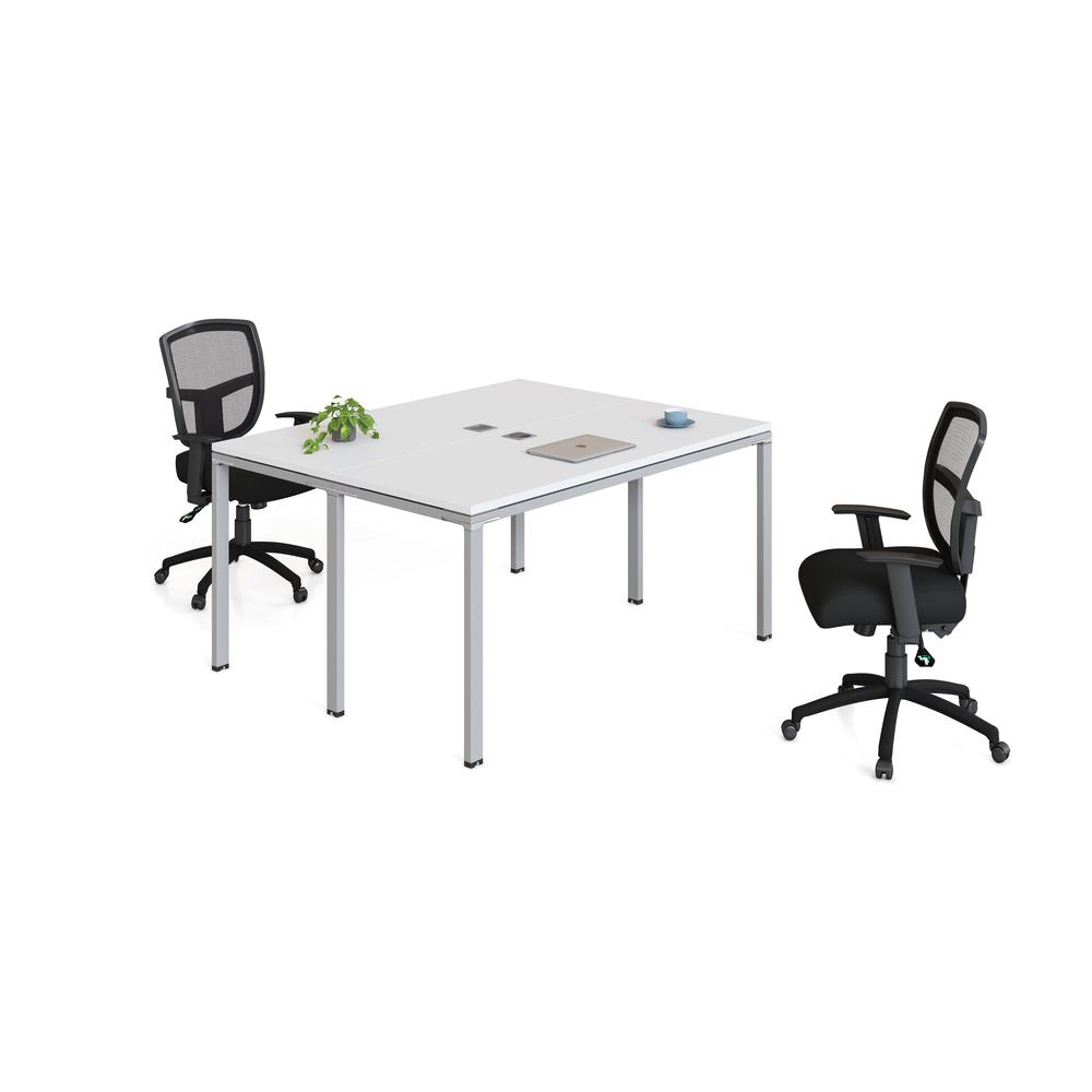 Double Desk, Face To Face, 66" X 30" Desk Top (Ea), White