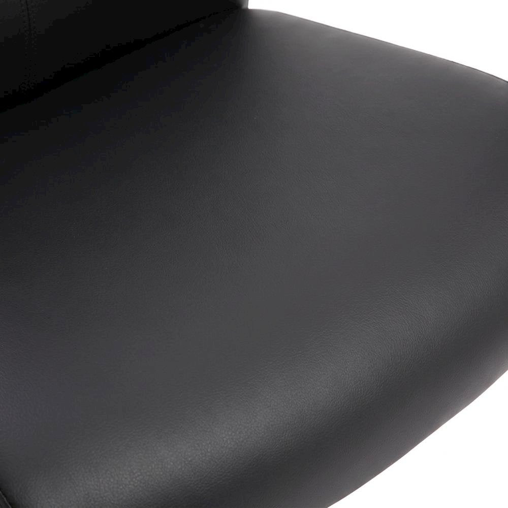LeatherPlus High-Back Executive Office Chair with Adjustable Arms, Chrome Base