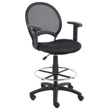 Boss Mesh Drafting Stool W/ Adjustable Arms