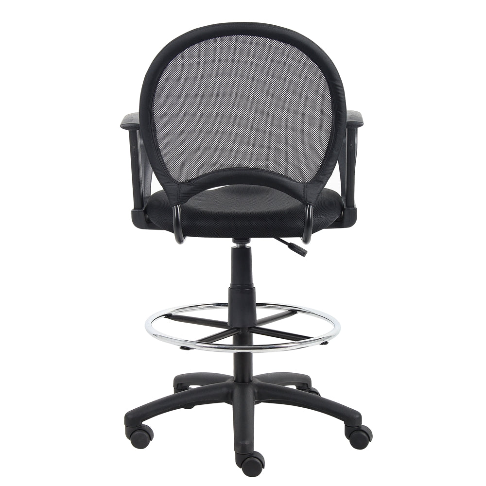 Boss Mesh Drafting Stool W/ Loop Arms