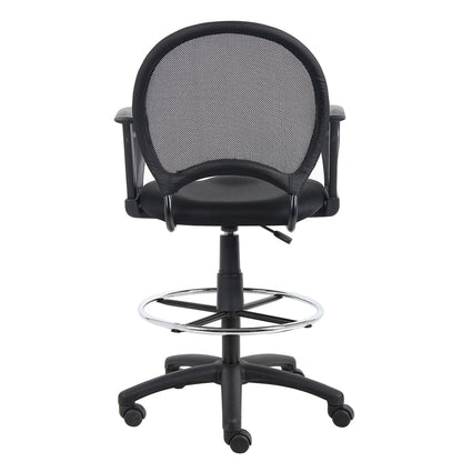 Boss Mesh Drafting Stool W/ Loop Arms