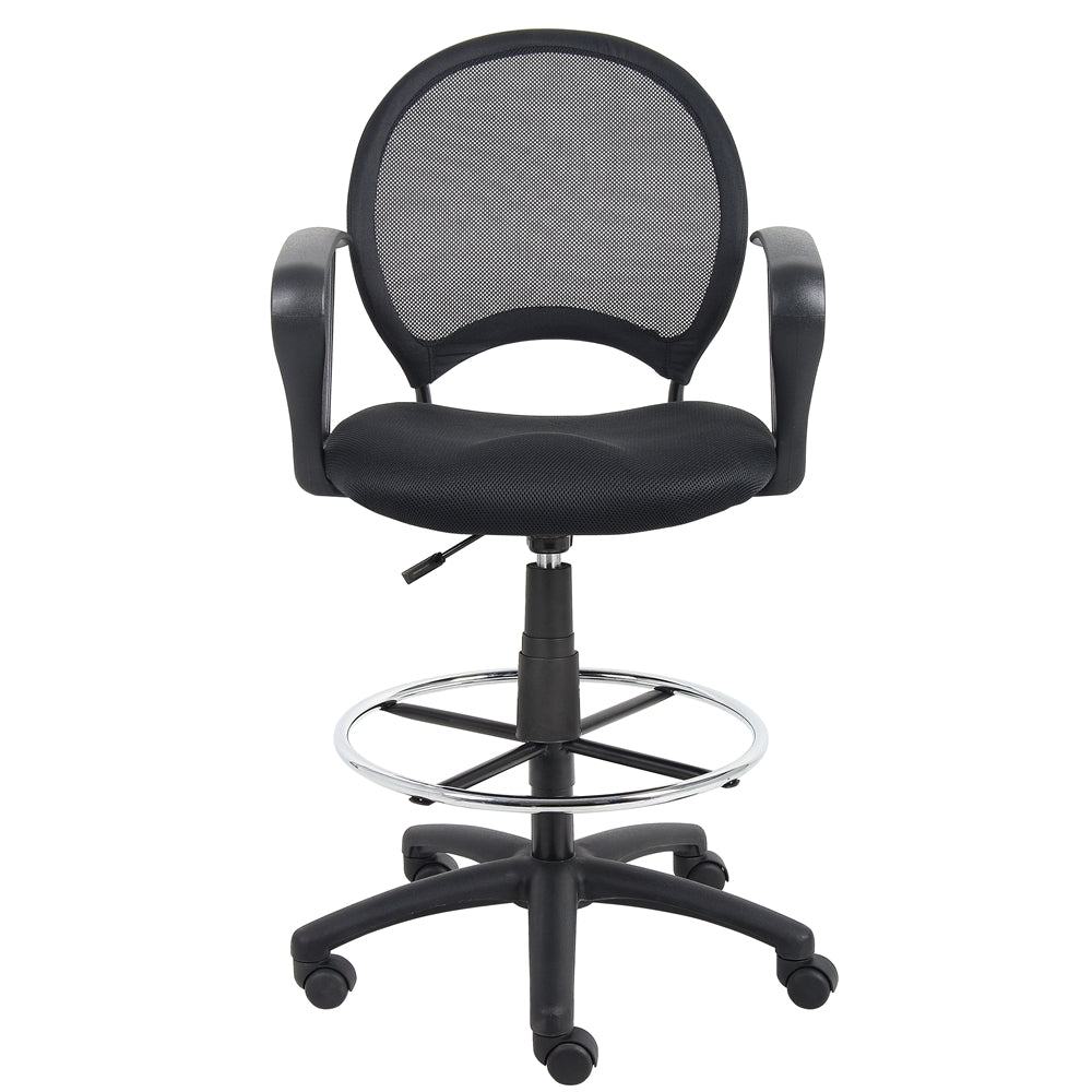 Boss Mesh Drafting Stool W/ Loop Arms