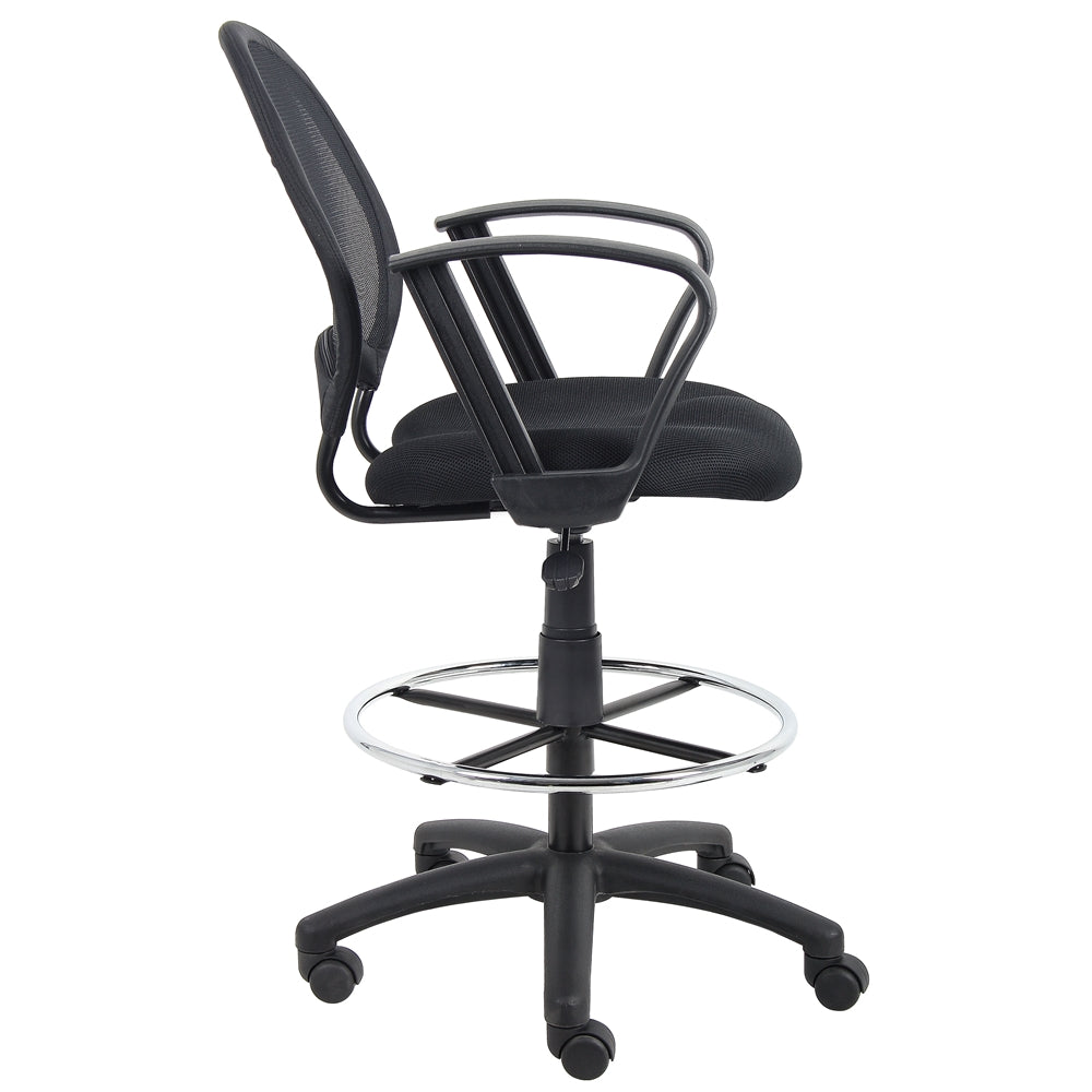 Boss Mesh Drafting Stool W/ Loop Arms