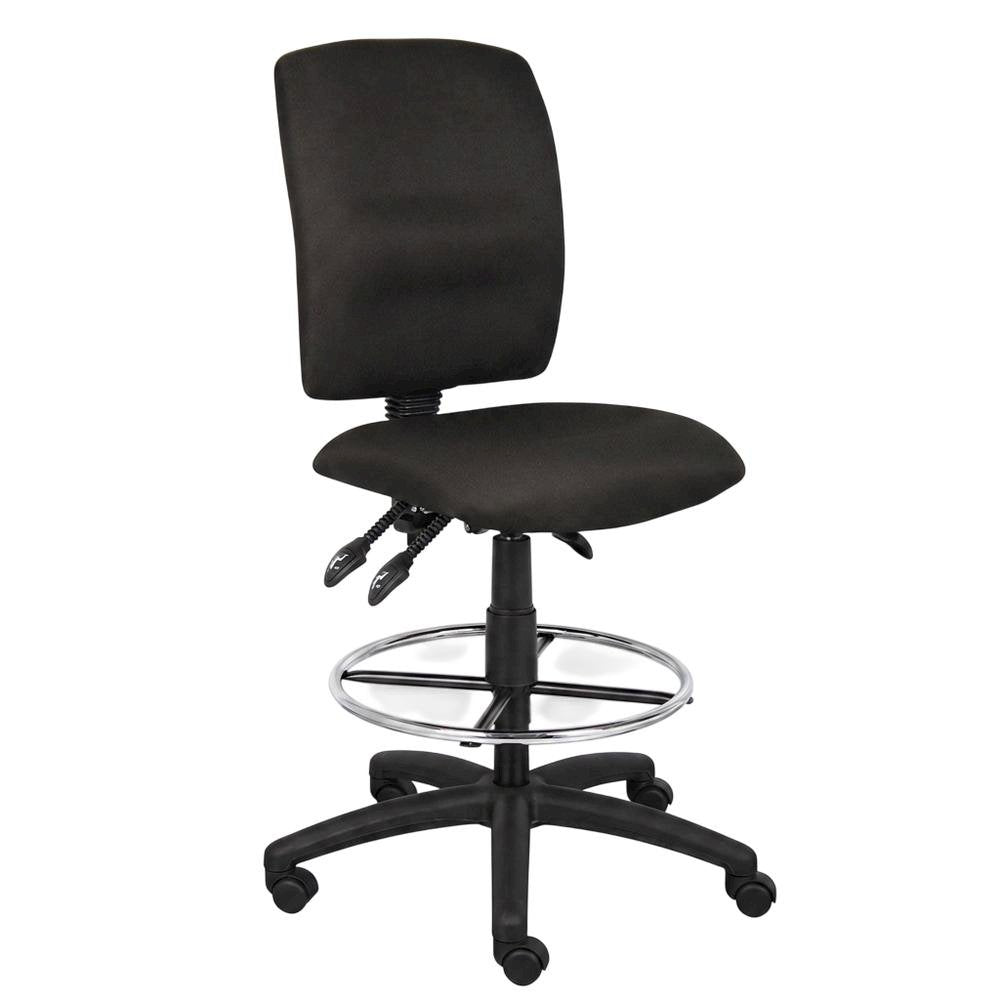 Crepe-Upholstered Multi-Function Fabric Drafting Stool for Home Office